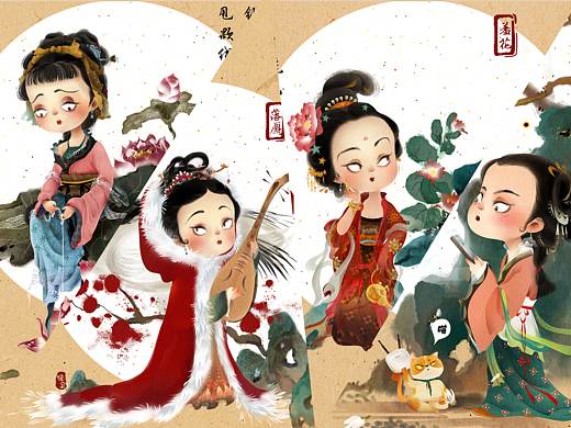 四大美女——国潮白眼妹
