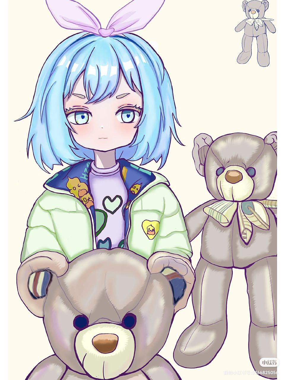 可爱少女（图ZMzM1Mjg3MDcy） - 创作习作 - 站酷设计师渺沧海之一叶原创素材 - 站酷ZCOOL