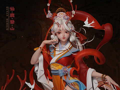 仙鹿登山 |马王堆漆画衍生创作