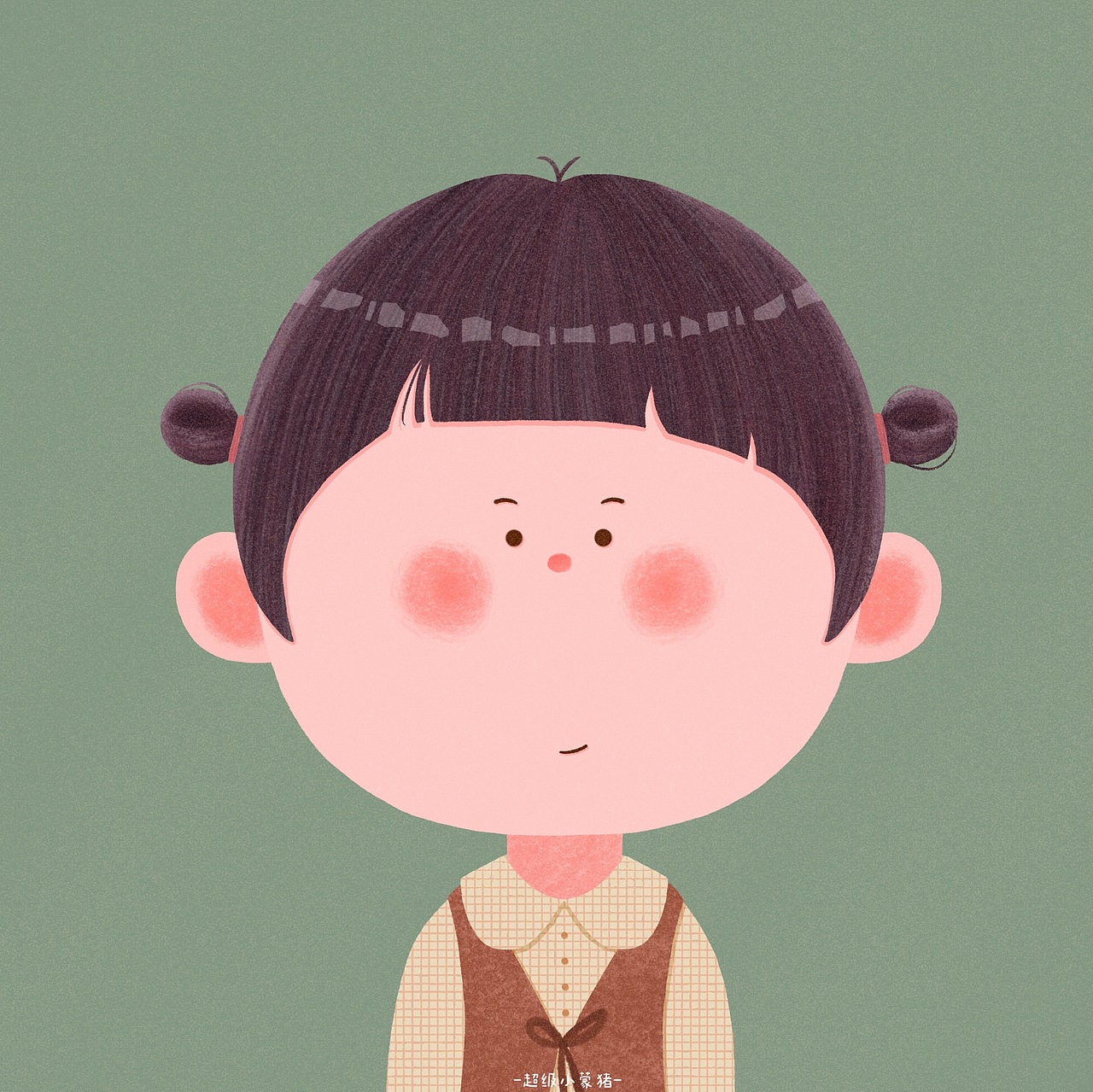 原创小啾啾女孩头像