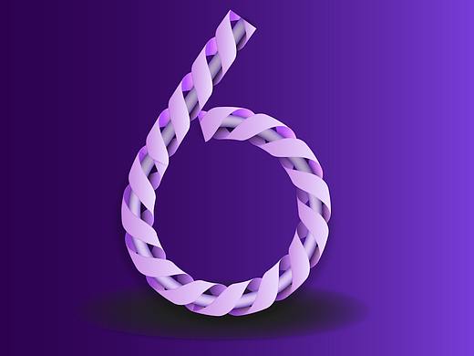 丝带数字6、音箱数字9练习