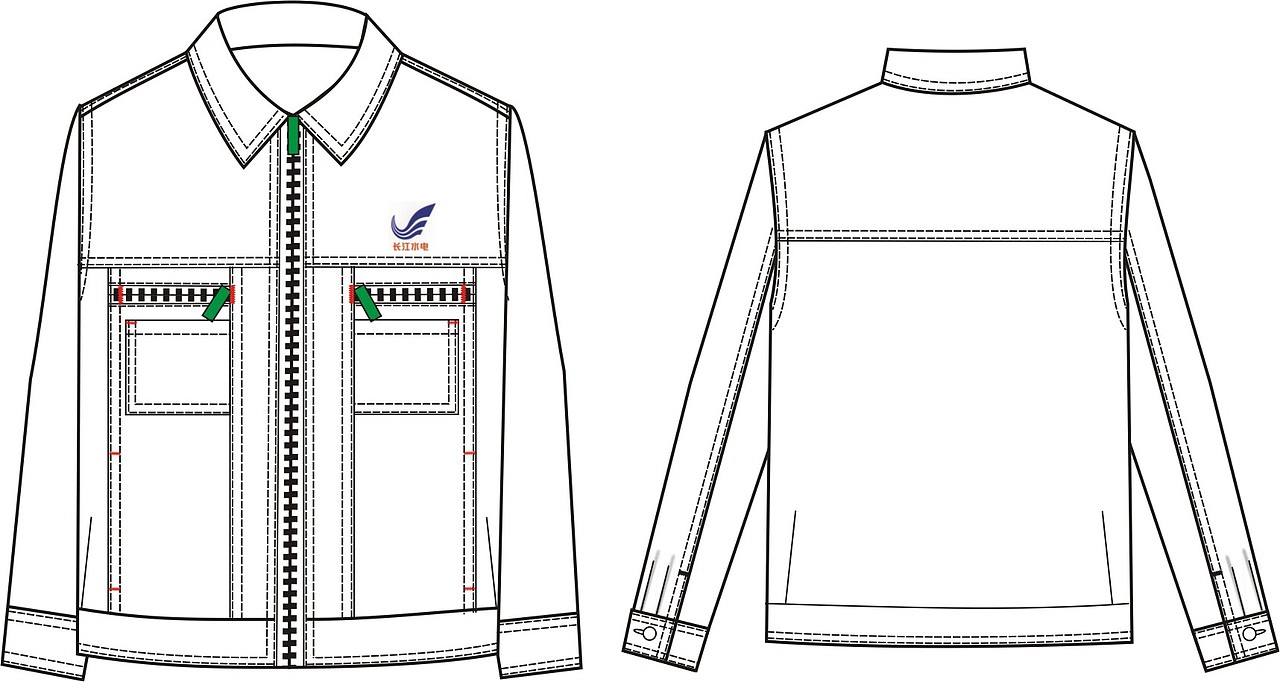 以前的一些服装款式图设计