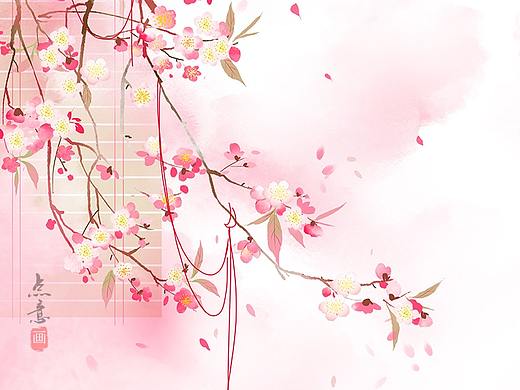 相思血泪抛红豆，春柳春花满画楼