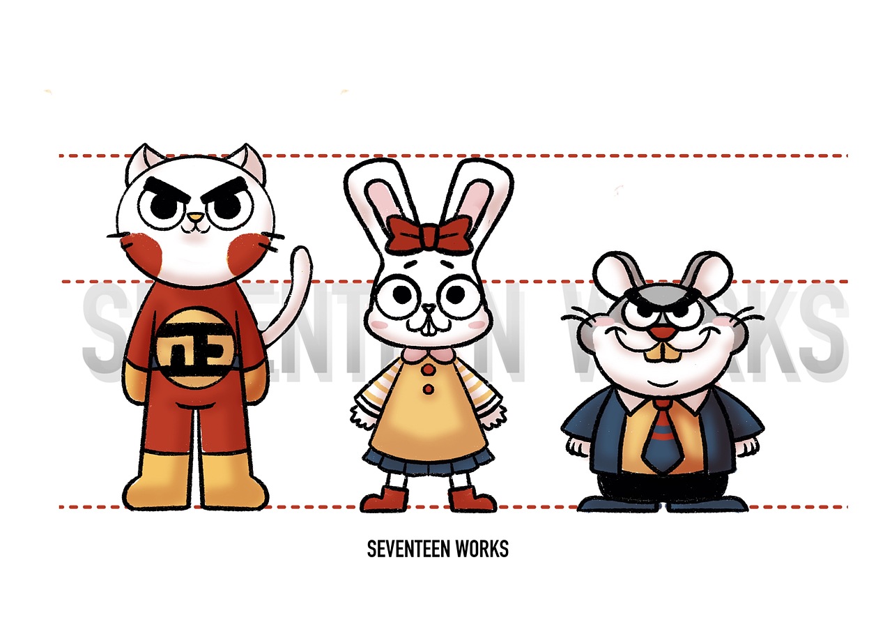 正气猫/呆呆兔/黑心鼠IP设计（图ZMjU0ODgzNTYw） - 概念设定 - 站酷设计师Seventeen曲寒冰原创素材 - 站酷ZCOOL