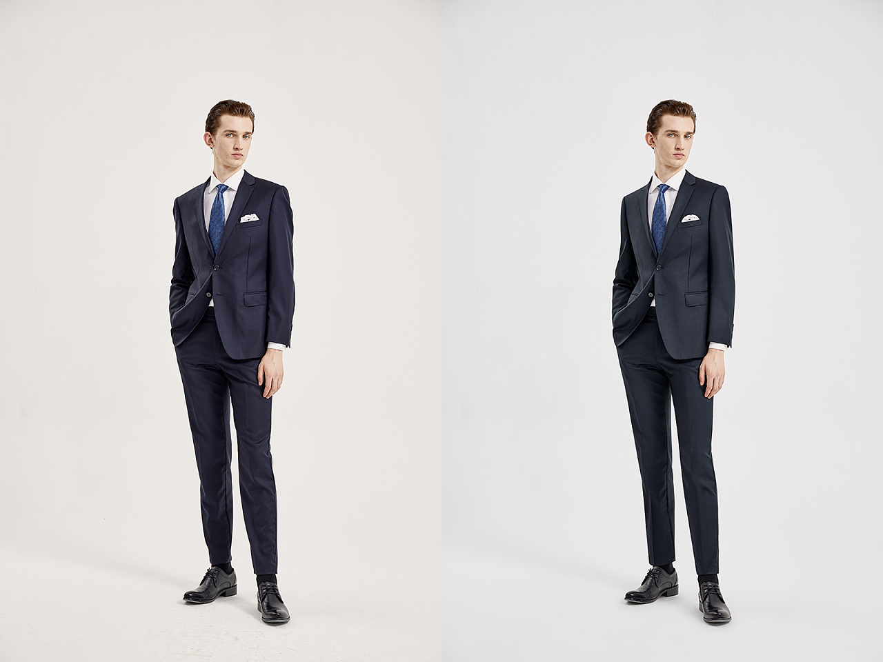19年男装西服模特修图