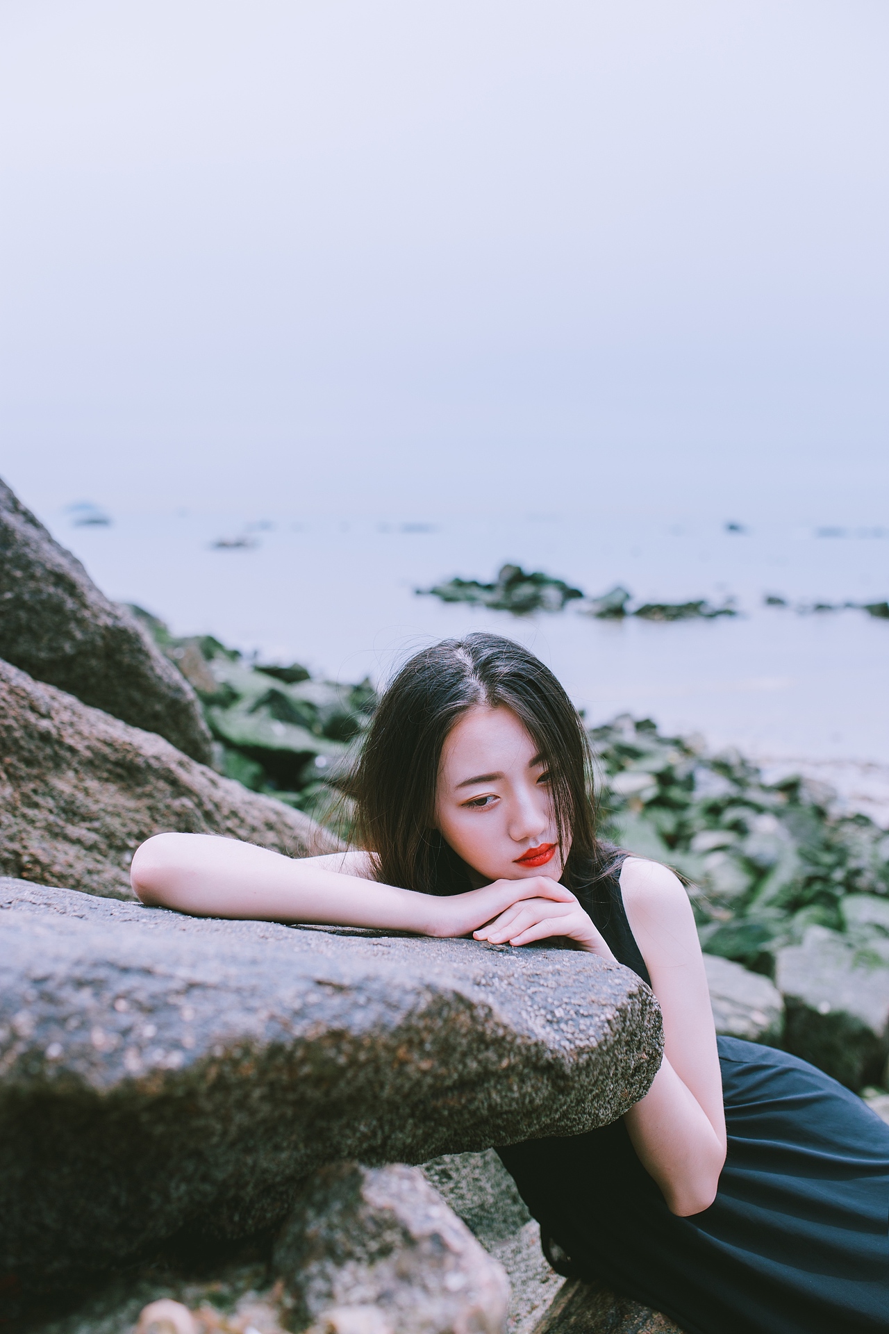 吹着海风 听浪拍打的声音