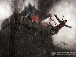 我为法国育碧《刺客信条》新书绘制的封面