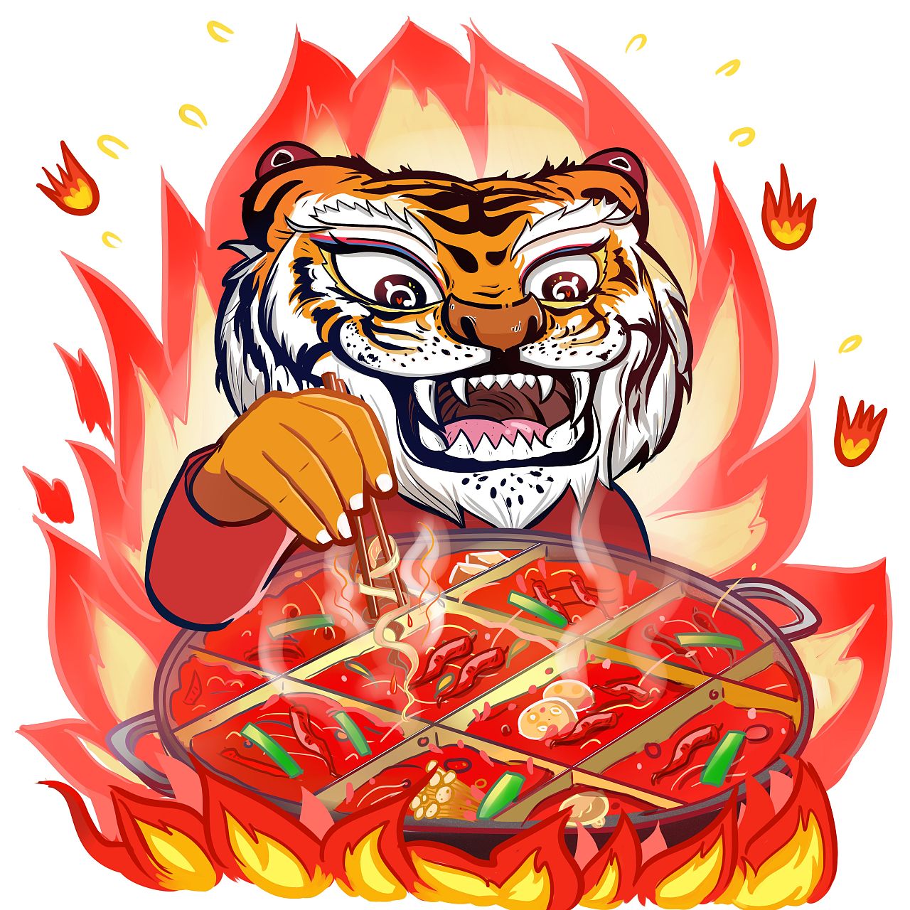 重庆火锅店吉祥物设计