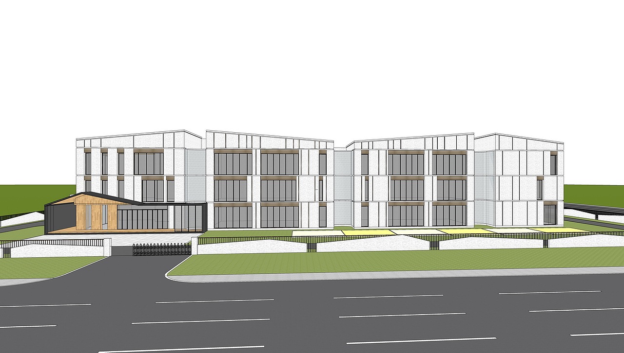 现代幼儿园SU模型下载