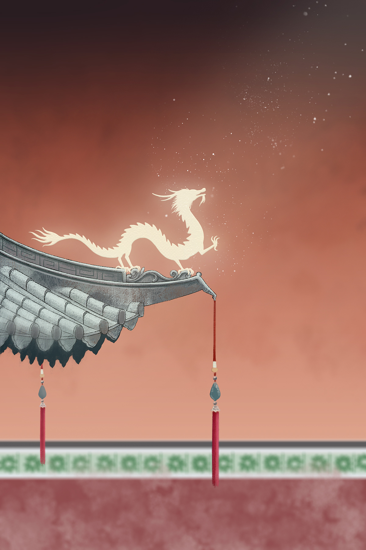 屋脊的龙（图ZMjk1OTg4MTI0） - 创作习作 - 站酷设计师蕨江原创素材 - 站酷ZCOOL
