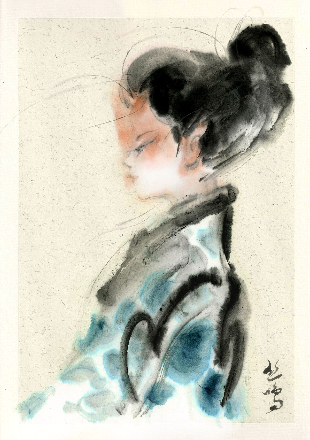 秋分水墨九宫涂