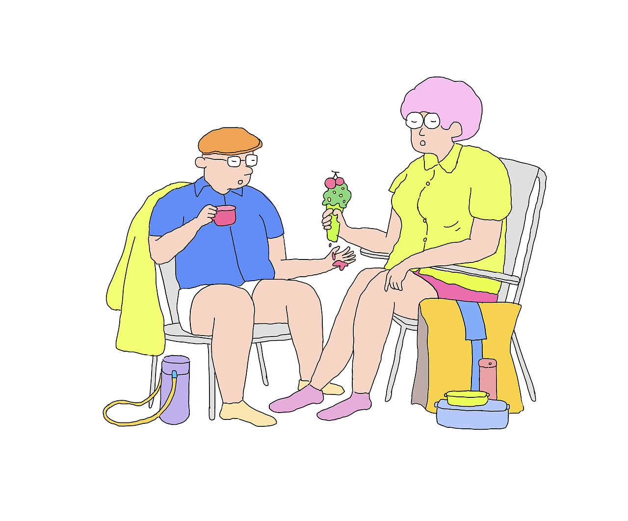 插画练习（一）（图ZMzE5MjI0MzY4） - 商业插画 - 站酷设计师夏五花原创素材 - 站酷ZCOOL