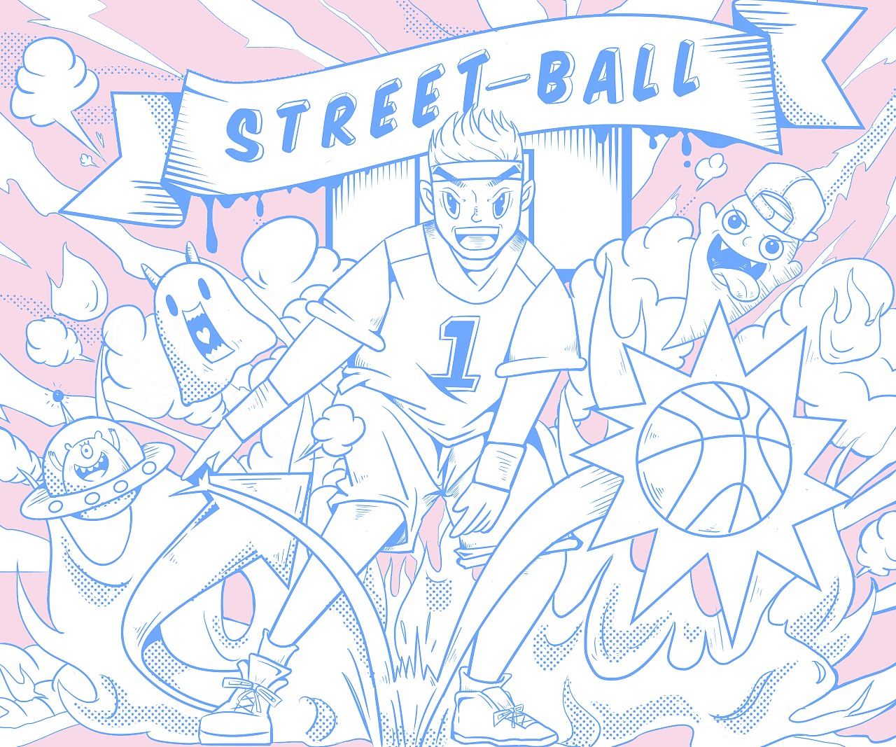 篮球场涂鸦计划