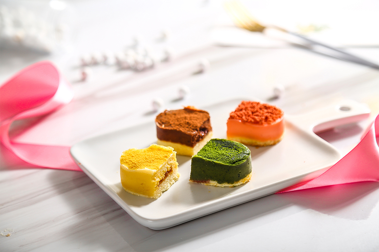 食物拍摄:半熟芝士、大理石甜甜圈