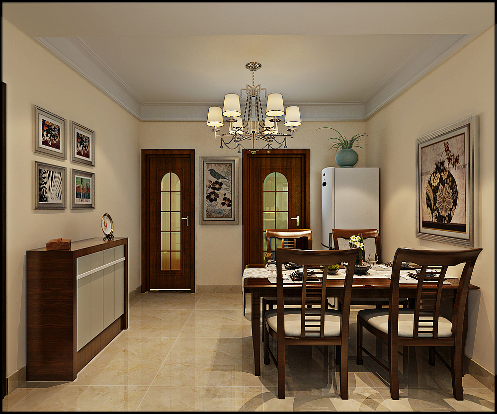 天海誉天下139㎡简约风格装修效果图-金舍装饰-石家庄装修