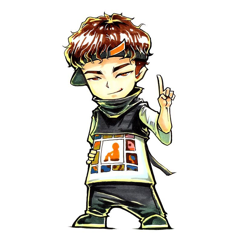 2019的夏天，这街2队长选手同人图，发上来纪念下（图ZMTkwOTY4NDA4） - 新锐潮流插画 - 站酷设计师闹闹君原创素材 - 站酷ZCOOL