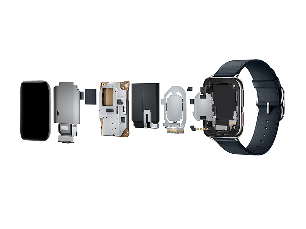 oppowatch产品爆炸图