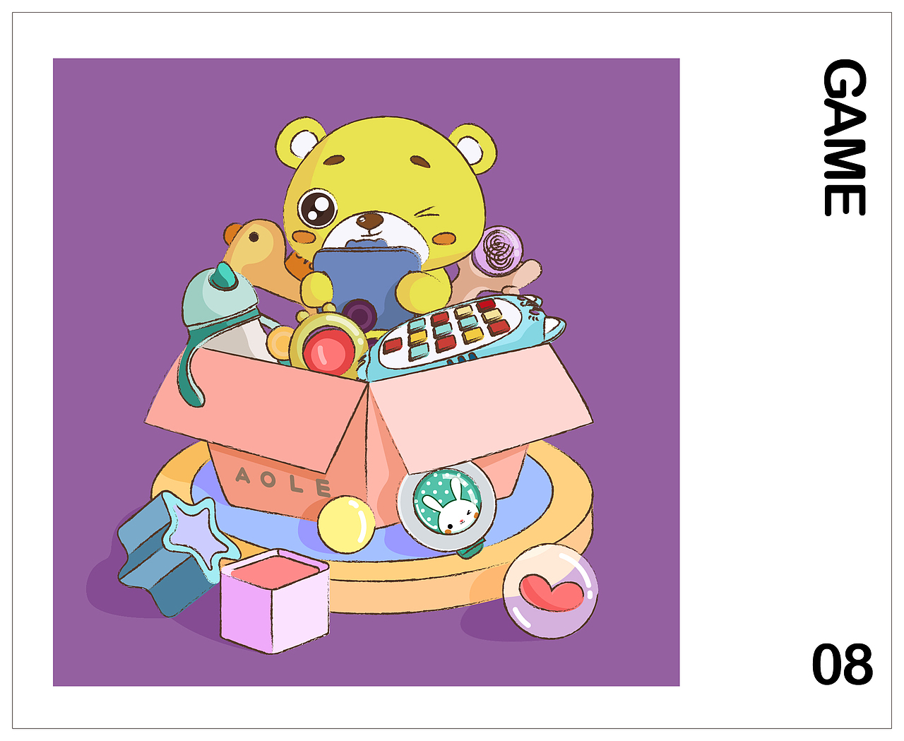 2020最后一次的2.0插画更新（图ZMjMzOTgzMjQw） - 商业插画 - 站酷设计师澳乐跑跑熊原创素材 - 站酷ZCOOL