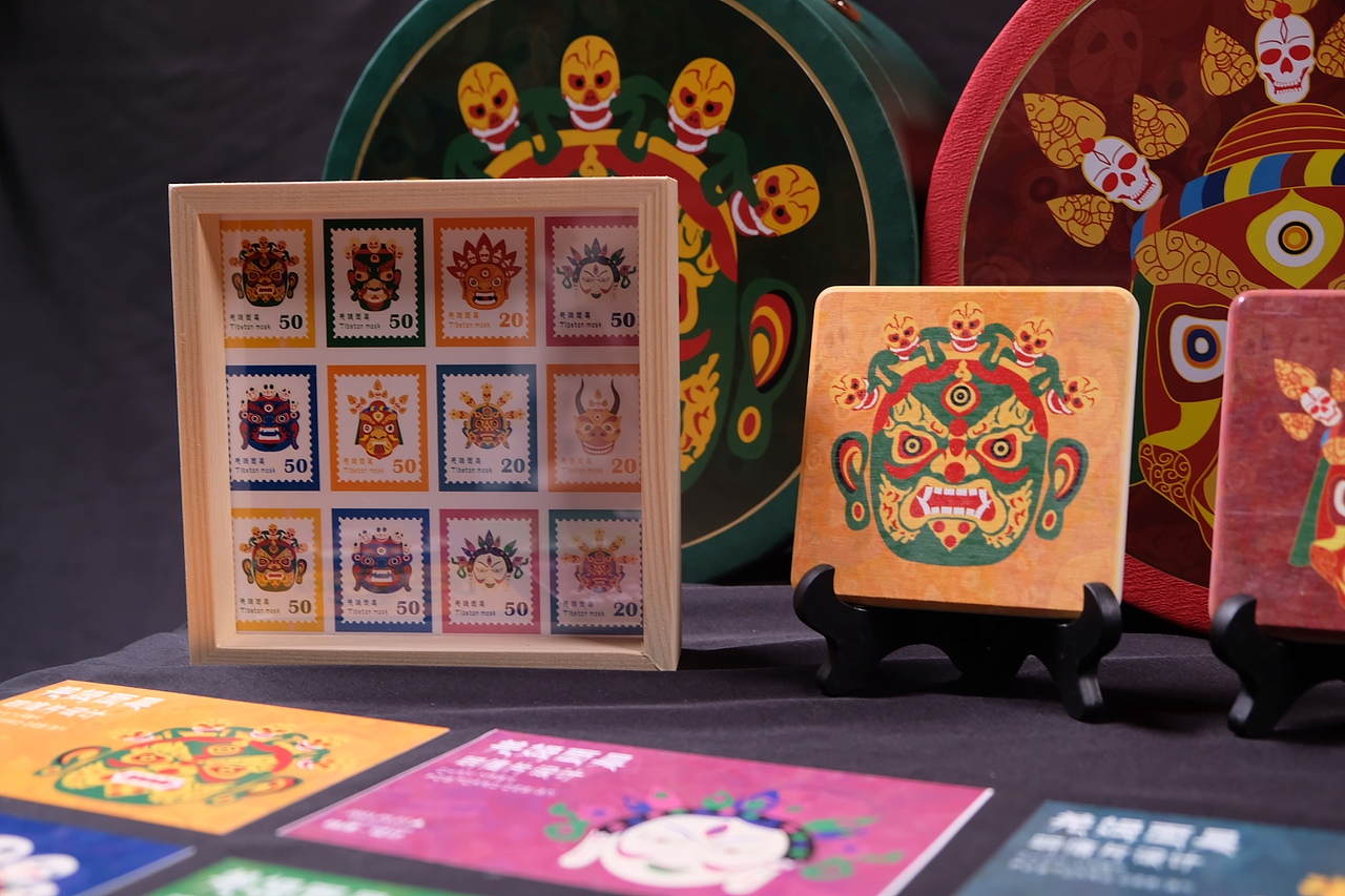 毕设 《羌姆面具》文创设计（图ZMjU2NzkzNjky） - 图案 - 站酷设计师小羊驼铃原创素材 - 站酷ZCOOL