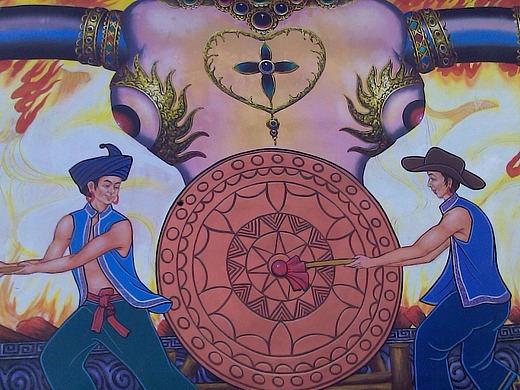 彝族花纹云南彝族文化彩绘公司彝族绘画彝族服装服饰