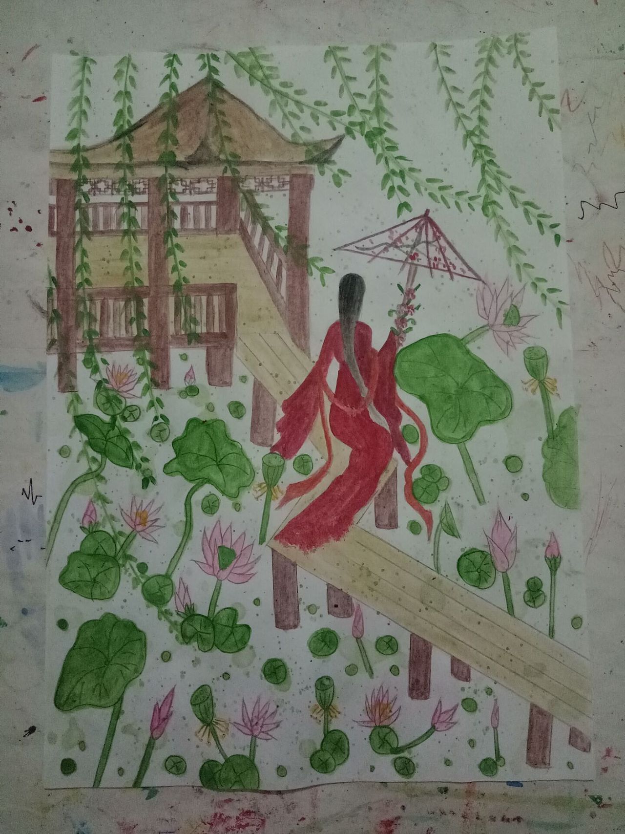 微风徐徐,荷花芳草垂杨渡