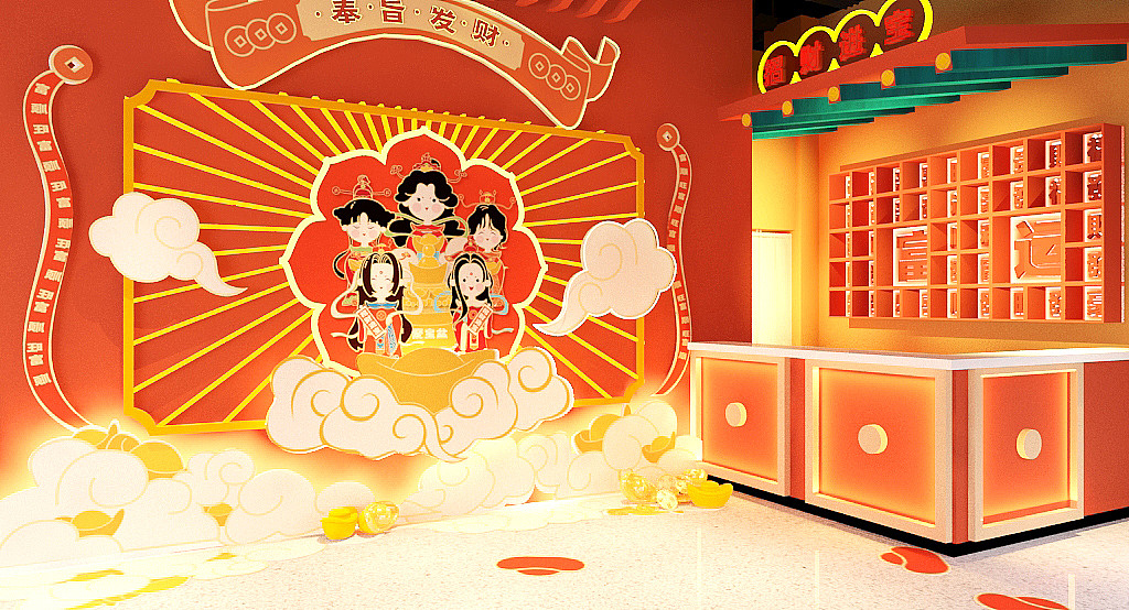 千金称火锅馆【空间设计/vi应用】（图ZMjU4MjY1MjYw） - 酒店餐饮设计 - 站酷设计师上创餐饮品牌设计原创素材 - 站酷ZCOOL