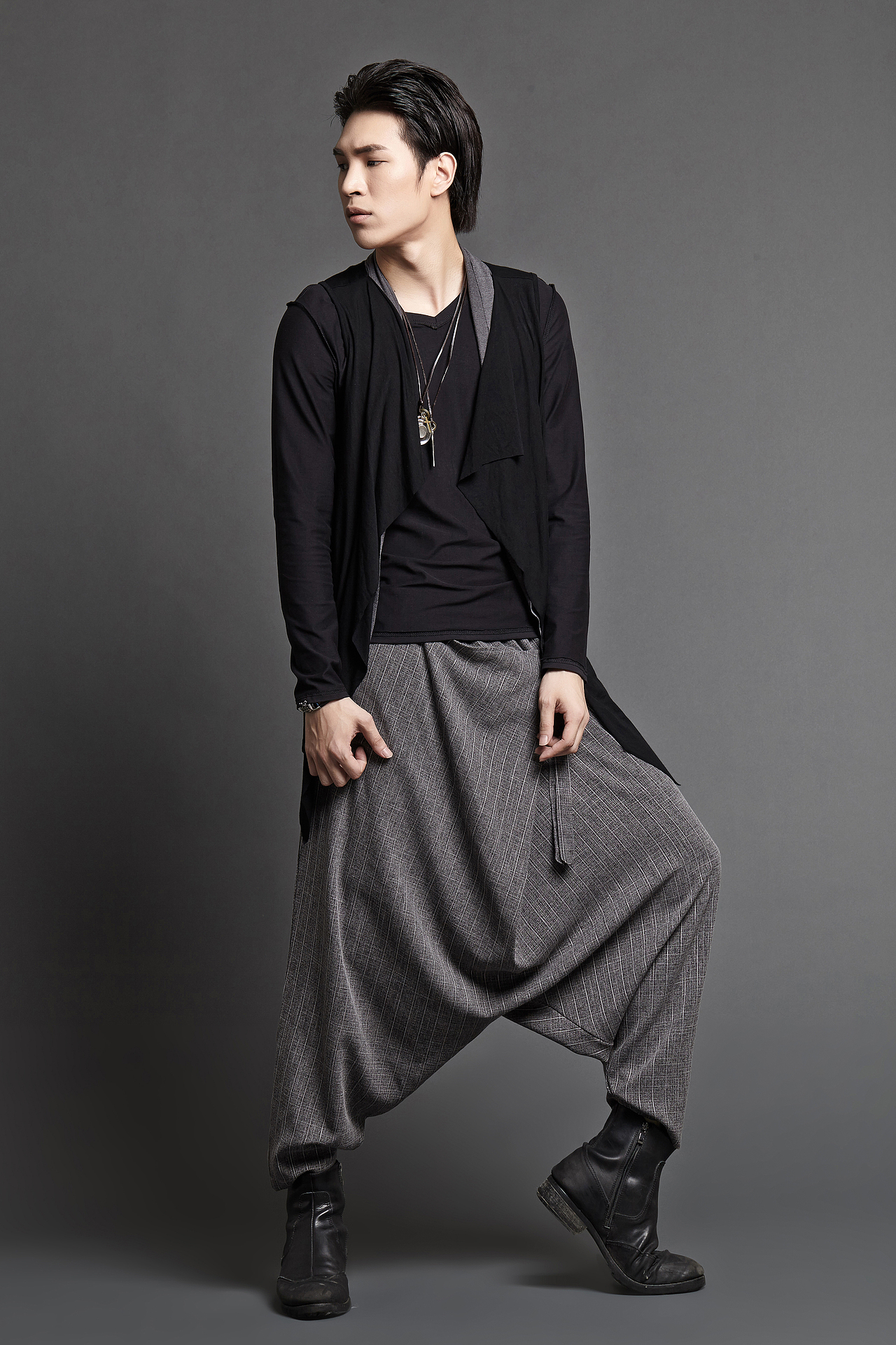 服装拍摄-棚拍哈伦裤