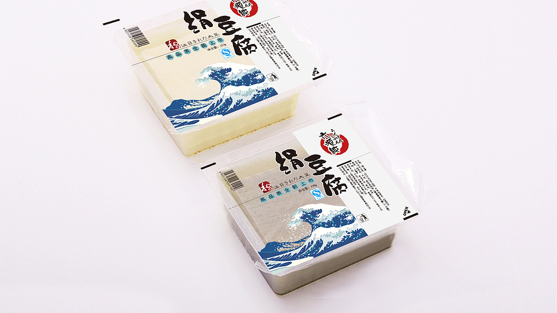 日本六源纯豆腐包装设计摩尼视觉原创