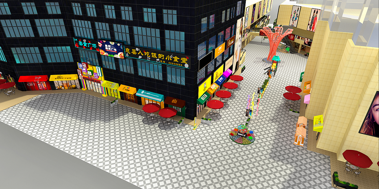 河南息州城市广场商业街翻新打造（图ZMjUxNDE1MDMy） - 其他三维 - 站酷设计师Gavin华子原创素材 - 站酷ZCOOL