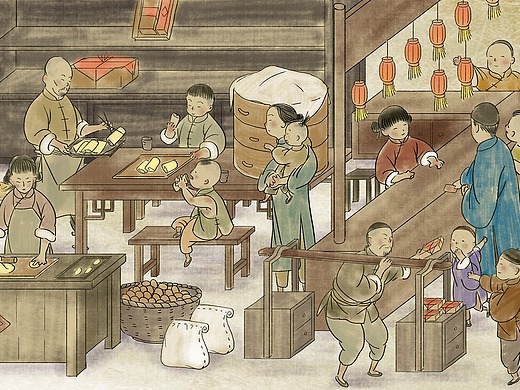8w661713晚安婉子1年前华山中国风手绘地图插画-商业插画2.
