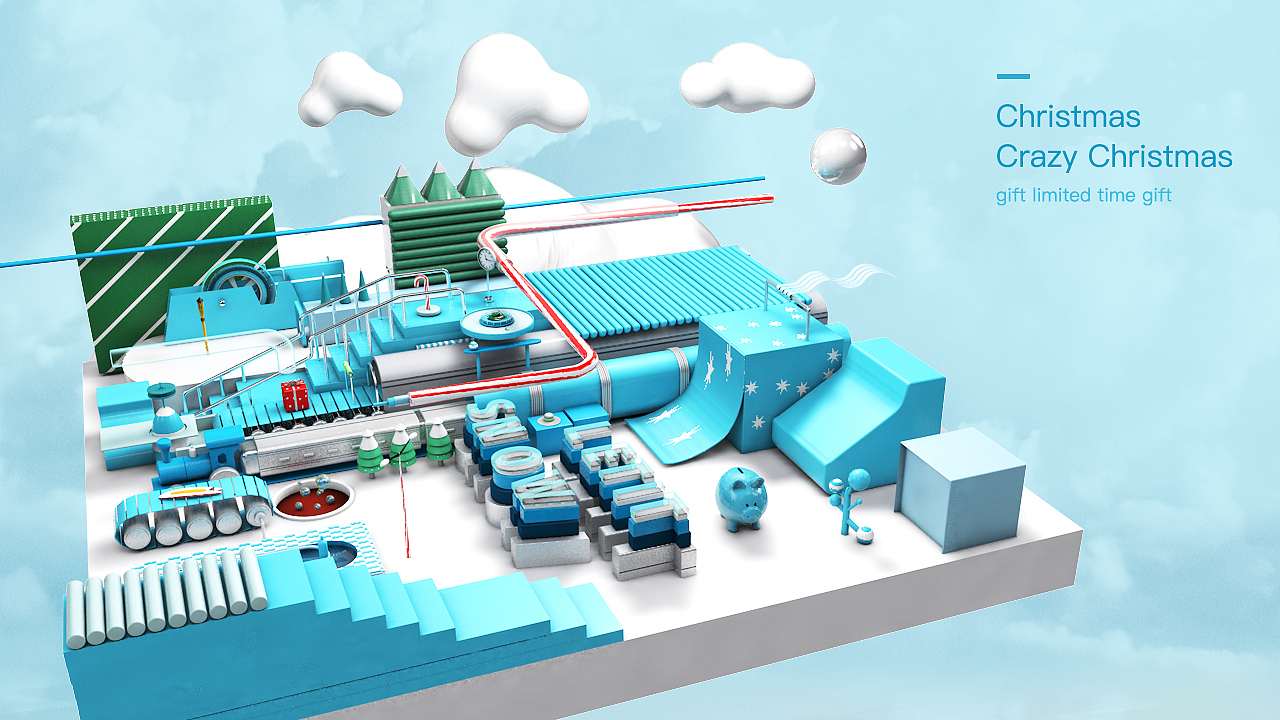 C4D作品（图ZMTM2MzA3MTky） - 场景 - 站酷设计师蚊蚊呀原创素材 - 站酷ZCOOL