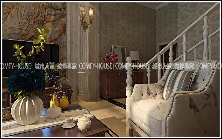 棠悦176㎡简约美式风格,城市人家装饰案例（图ZMTY2ODg2NDQw） - 其他 - 站酷设计师淄博城市人家原创素材 - 站酷ZCOOL