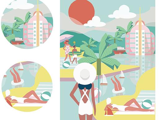 四季（個人主頁-ZNDQzODc0NjQ=） - 商業(yè)插畫 - 站酷設(shè)計師果凍腿原創(chuàng)素材 - 站酷ZCOOL