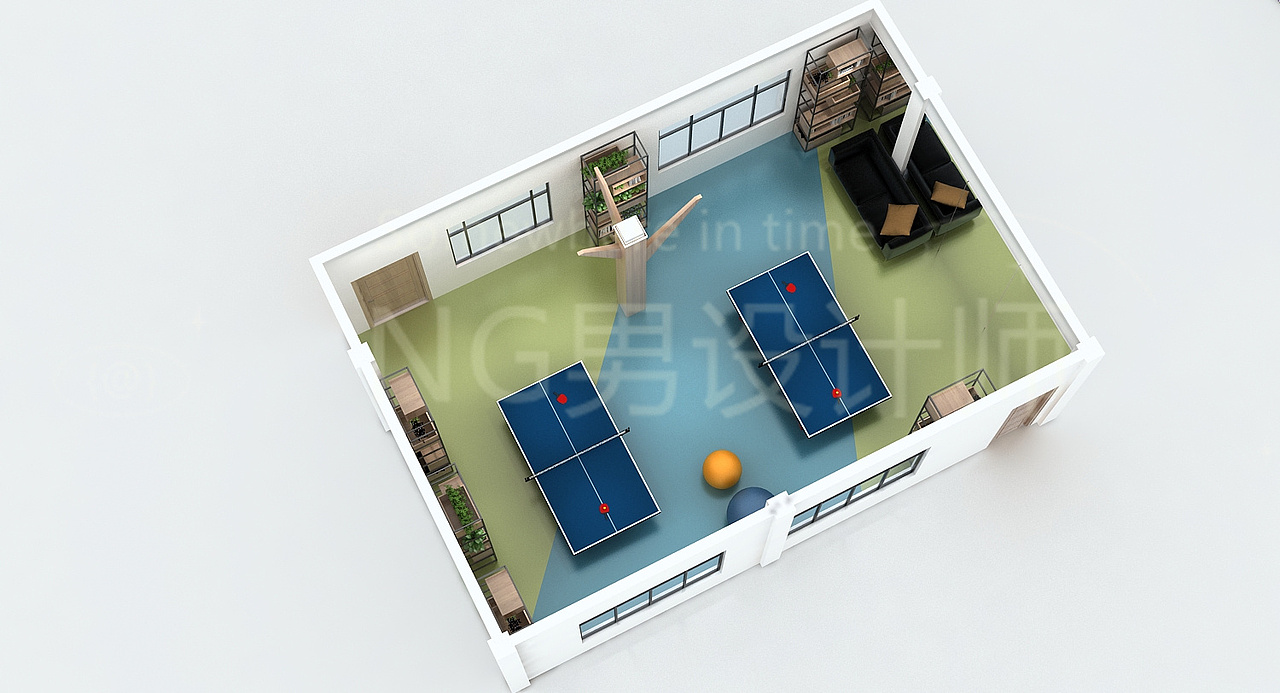 老干部娱乐活动室设计3D效果图（图ZMjgyNTg1MzU2） - 场景 - 站酷设计师3D设计师NG男原创素材 - 站酷ZCOOL