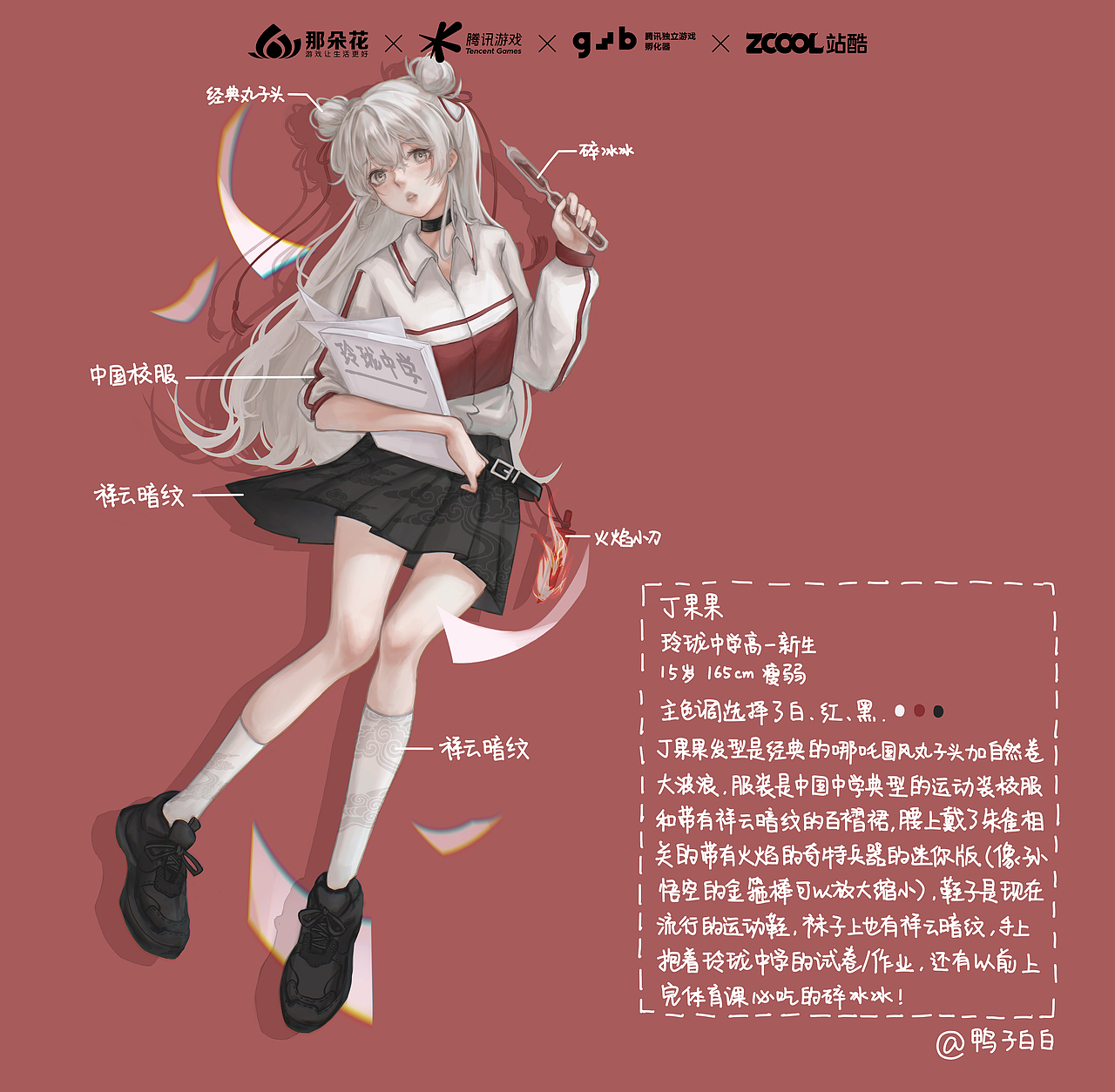 「立潮头 萃国风」角色设计——丁果果（图ZMjc4NzgwMjYw） - IP形象 - 站酷设计师鸭呀原创素材 - 站酷ZCOOL