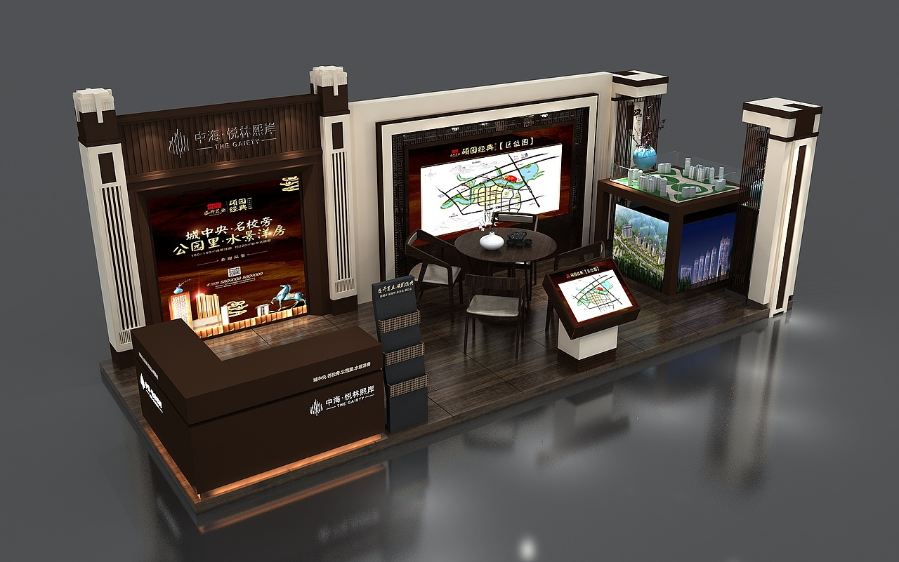 房地产展位展会展厅家装工装3d效果图设计制作（图ZMTk3ODIxMTIw） - 其他三维 - 站酷设计师思海设计原创素材 - 站酷ZCOOL