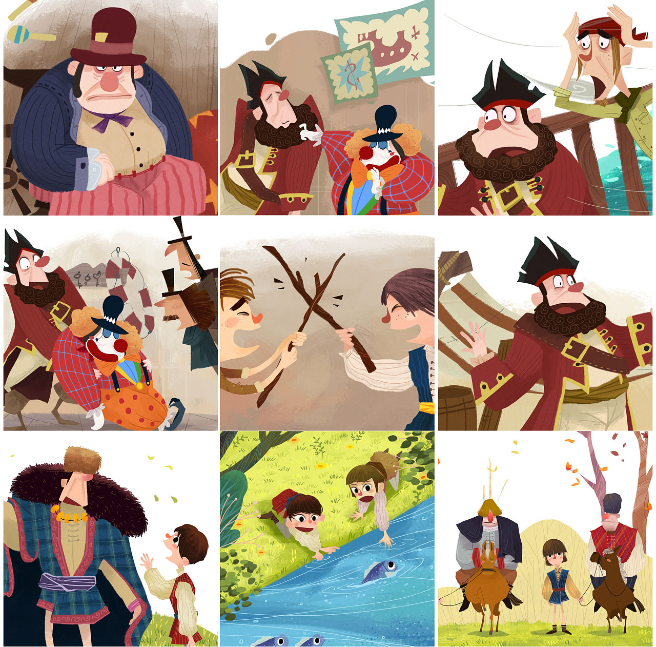 《儿童文学经典》系列插图|插画|儿童插画|AmyZou - 原创作品 - 站酷 (ZCOOL)
