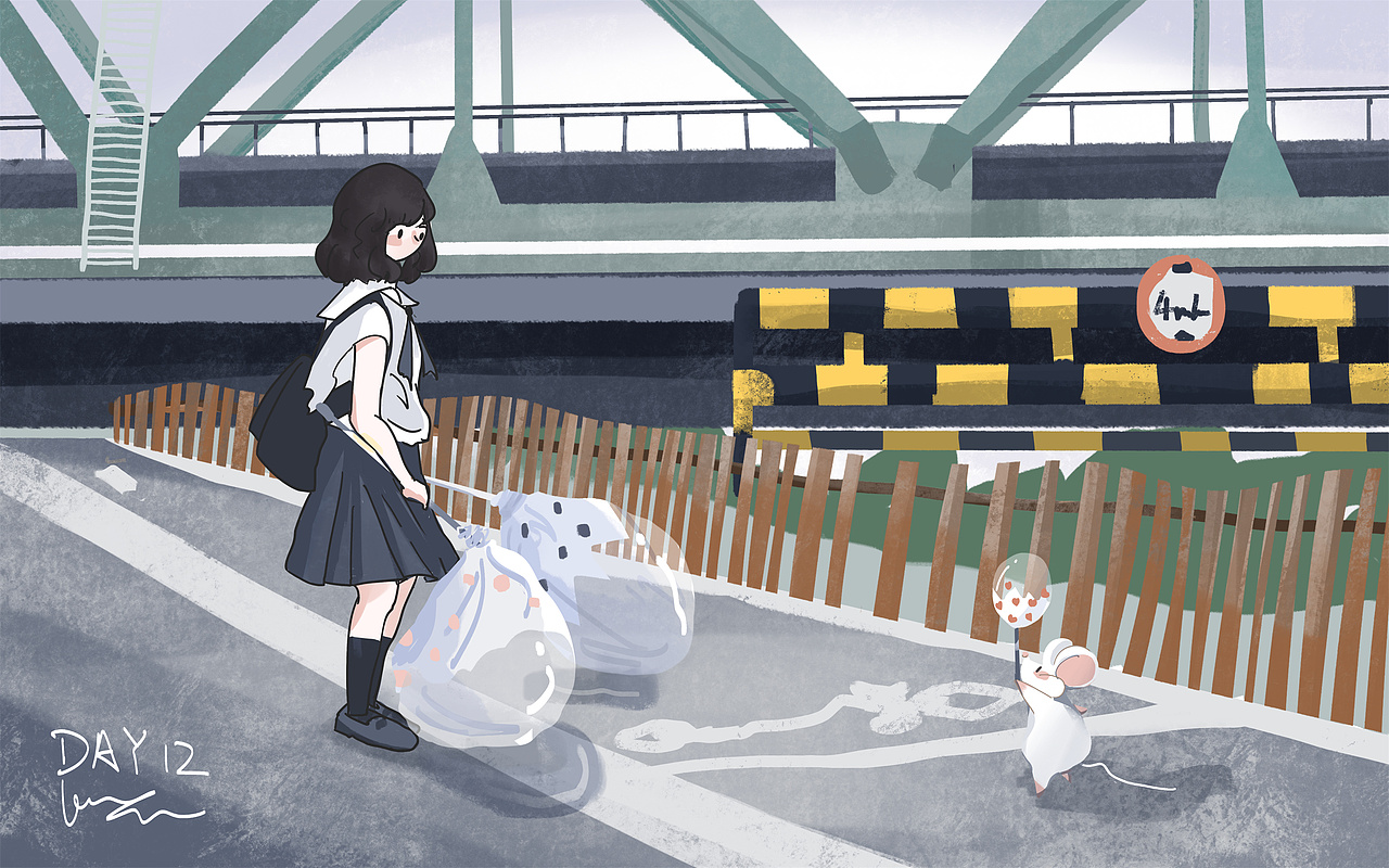 60Days 色彩速涂 | 胖白鼠的日常