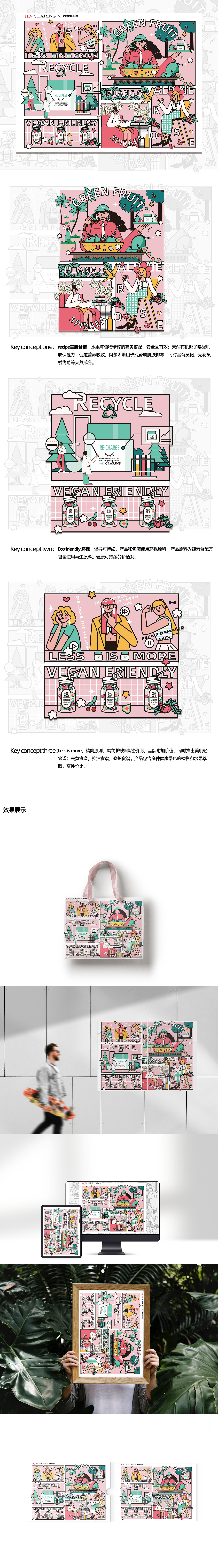 #my CLARINS 寻找天然好食肌#植粹美肌（图ZMjk1MDc0NDY4） - 海报 - 站酷设计师游泳的魚原创素材 - 站酷ZCOOL