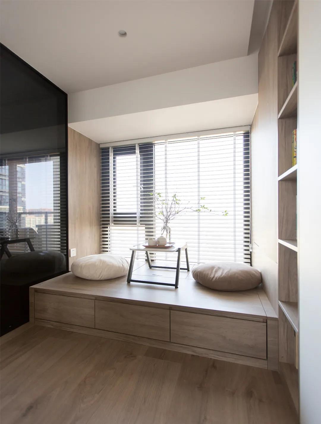 112㎡三居改四居,落地窗+半开放式书房,温馨有格调!