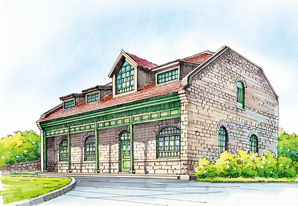 山东建筑大学马克笔手绘