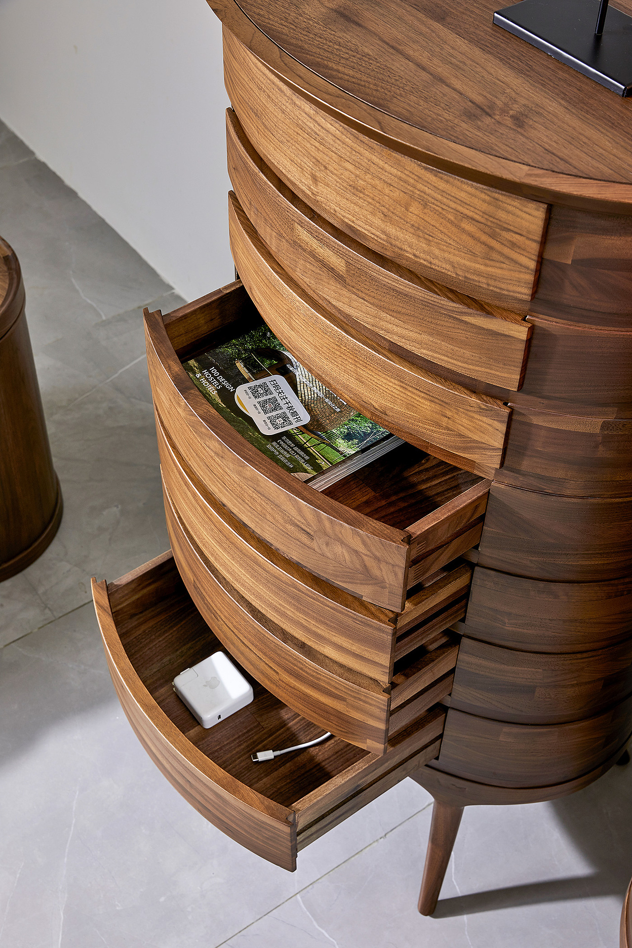 黑胡桃卧室七斗柜 #原创设计