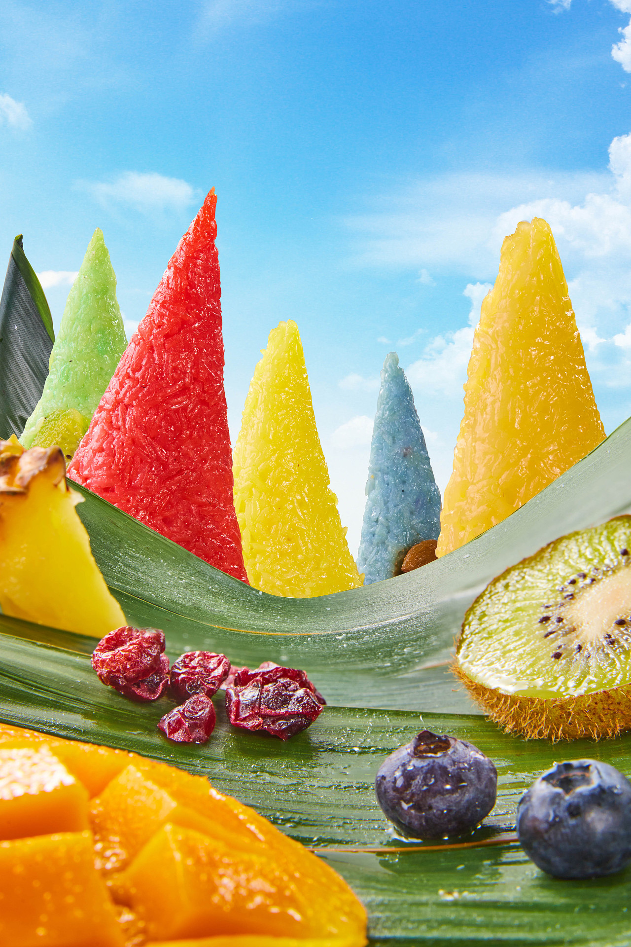 月牙婆-五彩高粽