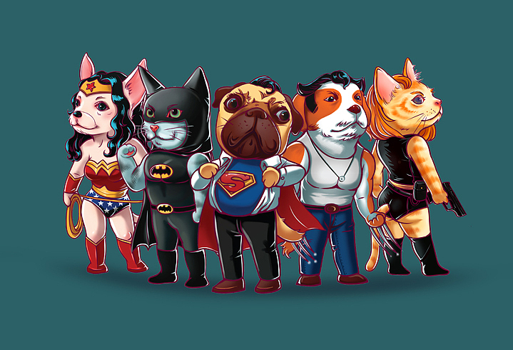 Super pet（图ZMTExNDUyODQ=） - 商业插画 - 站酷设计师独行僧原创素材 - 站酷ZCOOL