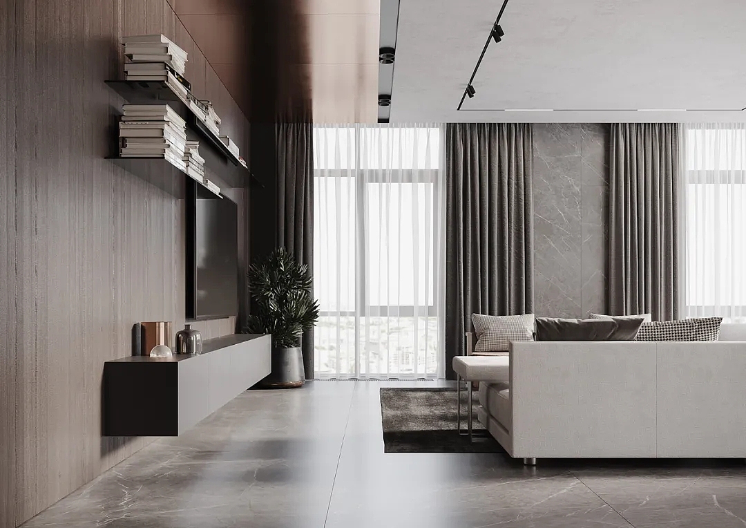 NOM Bureau | 暖色的空间感--乌克兰基辅公寓20211117