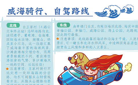 手绘旅行指南---吃货在威海#出发的勇气2014#（图ZMTg0ODQ4MTY=） - 商业插画 - 站酷设计师李纬一原创素材 - 站酷ZCOOL