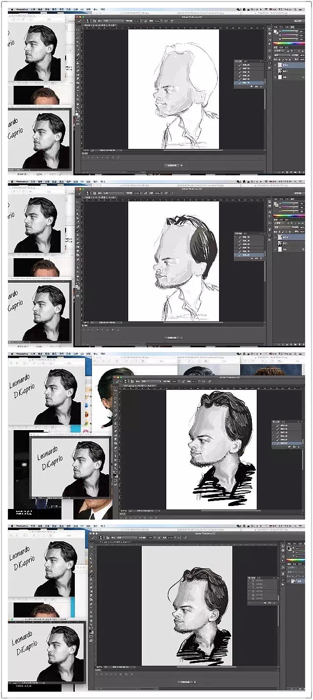 【人物计画】-莱昂纳多·迪卡普里奥（图ZOTc1NTQ4MzY=） - 艺术插画 - 站酷设计师大年BigYear24原创素材 - 站酷ZCOOL