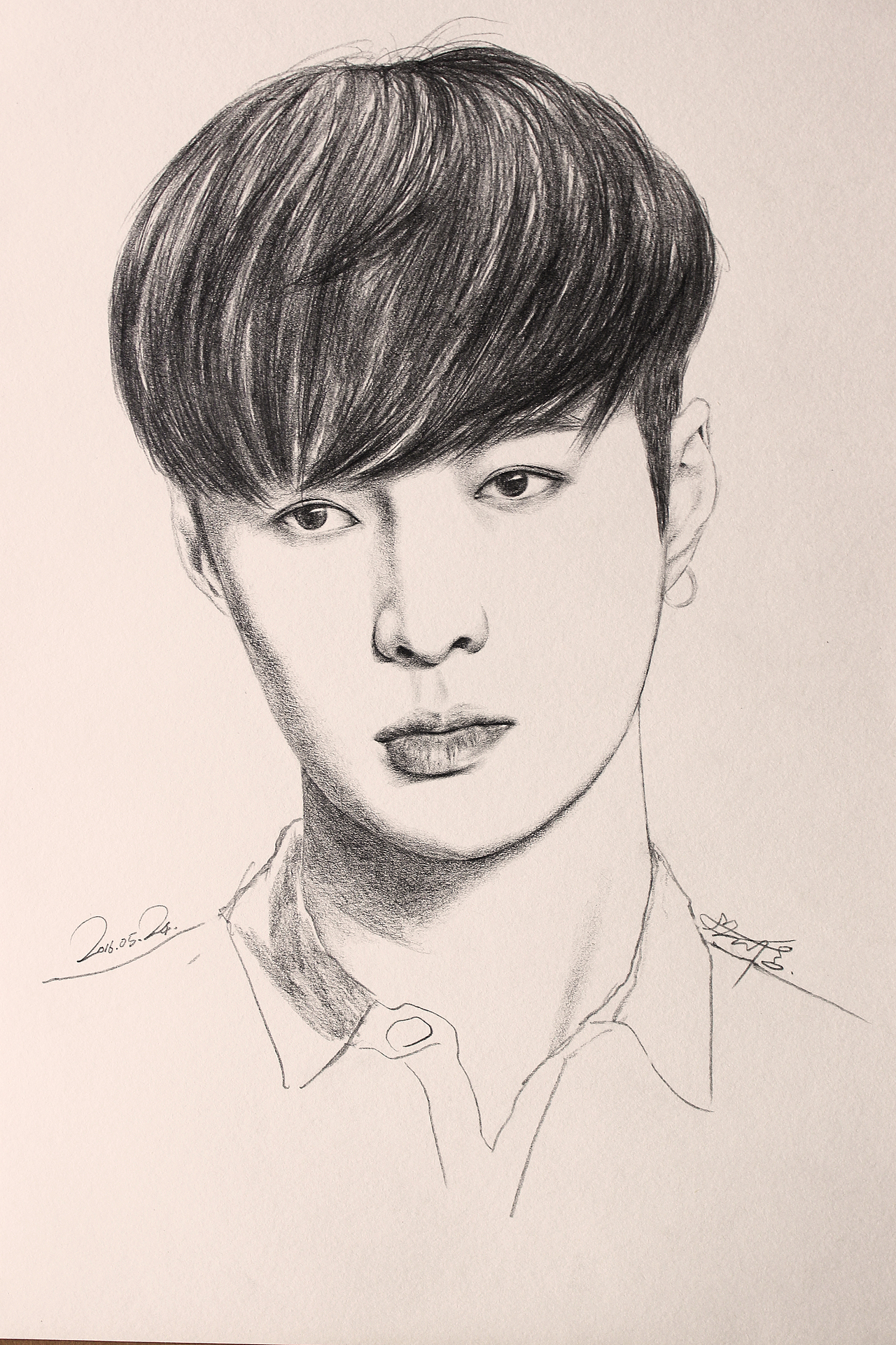 素描作品-明星①