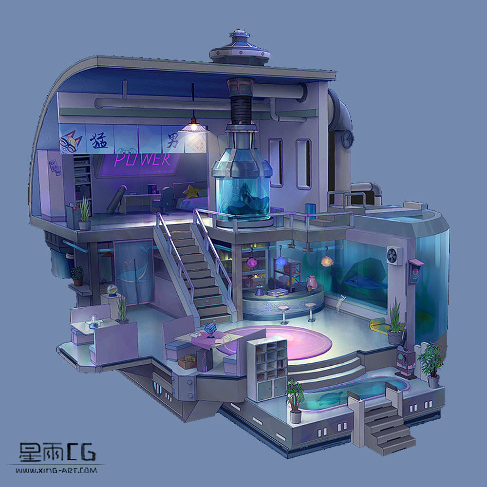 2020春季场景网络班-室内设计|插画|游戏原画|星雨cg艺术中心 - 原创