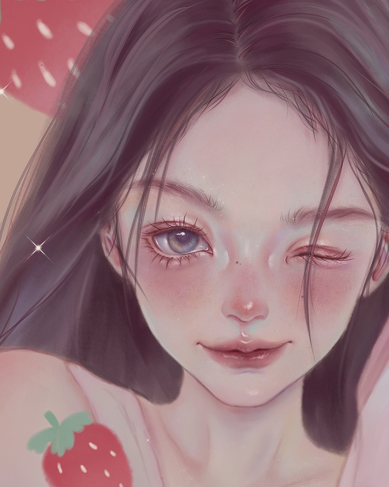 2021年少女人像插画合集（图ZMjc1NzcyMTg4） - 创作习作 - 站酷设计师久六原创素材 - 站酷ZCOOL